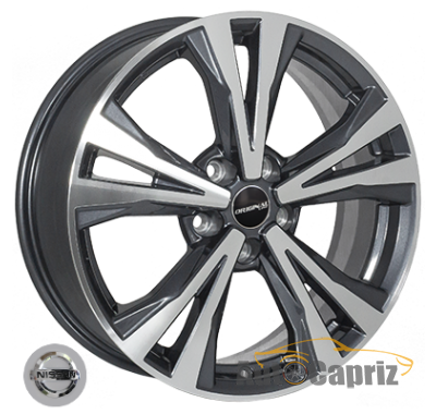 Диски Replica Nissan TL5680 BlackGMF R18 W7.0 PCD5x114.3 ET45 DIA66.1     